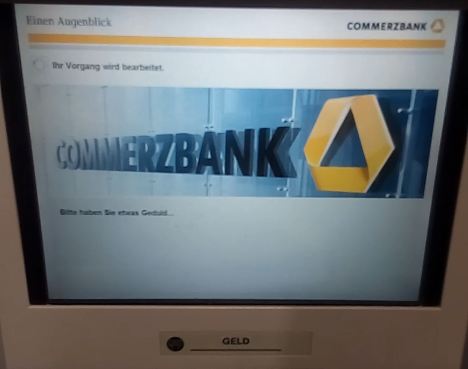 6. Mit dieser Anzeige wartete ich über 90 Sekunden.