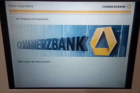 8. Dann folgte diese Anzeige für ca. 5 Sekunden.