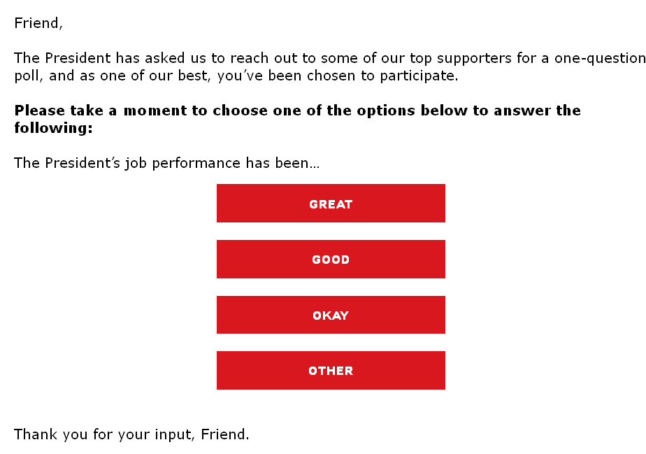 Aus einer Mail des Teams der Republikaner