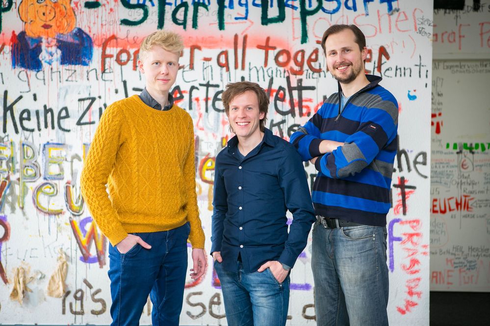 Die Gründer von Aaron.ai (von links): Richard von Schaewen (CSO), Tobias Wagenführer (CEO) und Iwan Lappo-Danilewski (CTO). Quelle: Viviane Wild